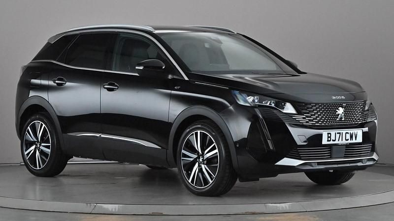 Black Used 2021 Peugeot 3008 Premium SUV | £18,249 (Fair price) - Image 1/4