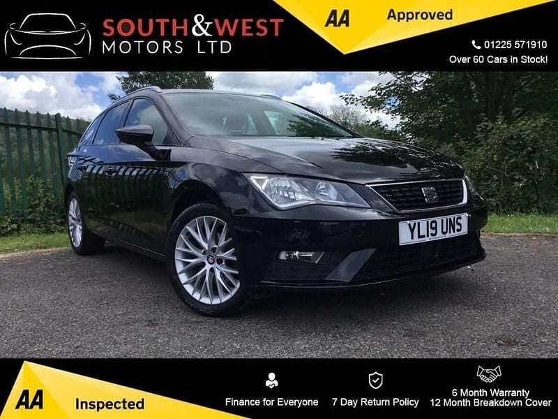 Black Used 2019 Seat Leon ST SE Dynamic Estate | £7,855 (Fair price) - Image 1/4