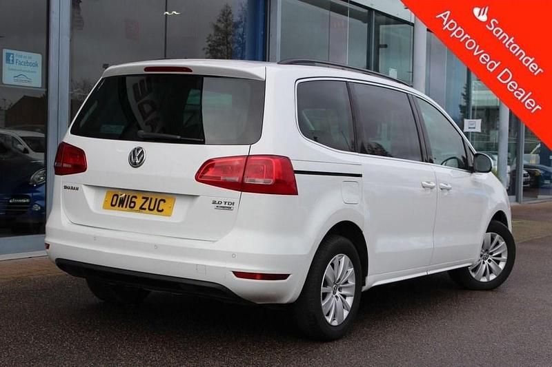 Used VW Sharan SE 140 HP (102 kW) 2016 White MPV