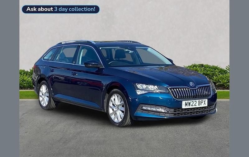 Used Skoda Superb SE 147 HP (108 kW) 2022 Blue Estate