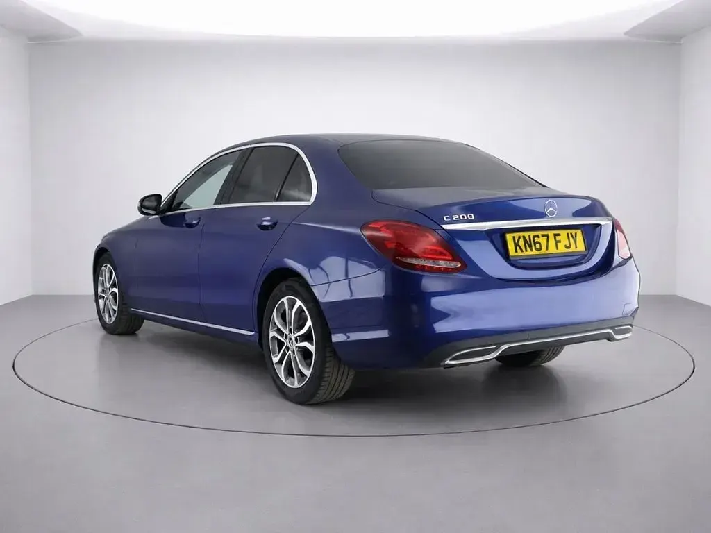 Used Mercedes C200 2017 Blue Sedan
