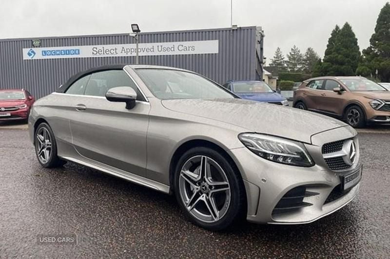 Silver Used 2020 Mercedes C220 AMG line Cabriolet | £22,950 (Fair price) - Image 1/1