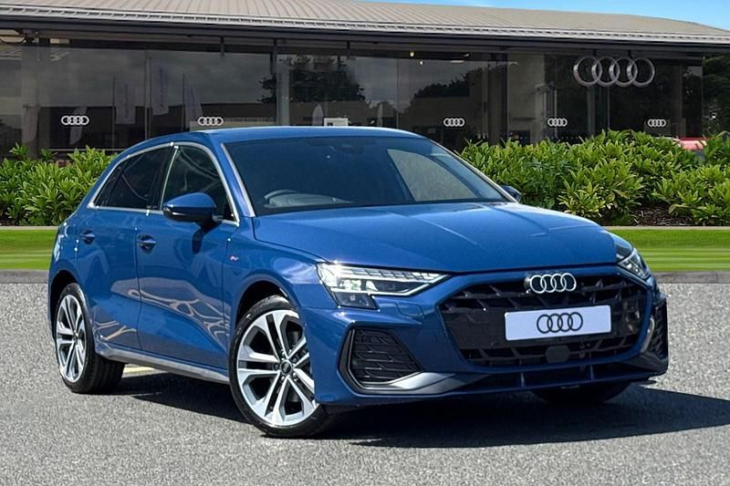Blue New 2025 Audi A3 Sportback S-Line Hatchback | £37,860 (Fair price) - Image 1/4