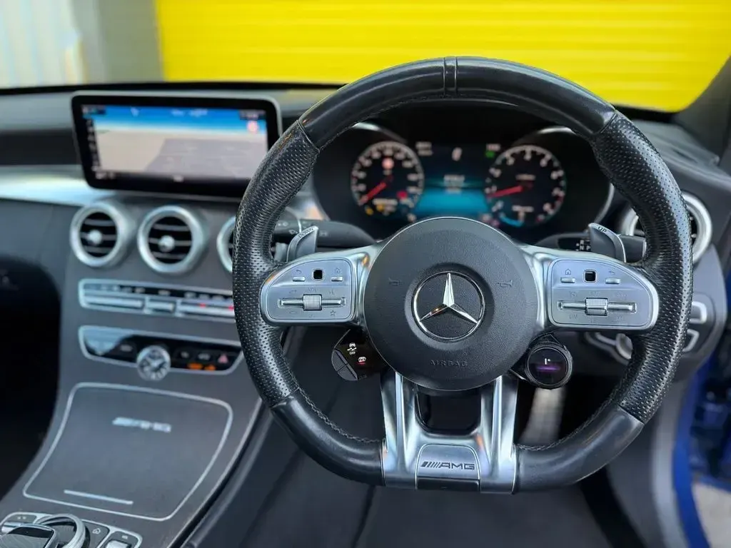Used Mercedes C63 AMG Premium Plus 476 HP (350 kW) 2019 Blue Sedan
