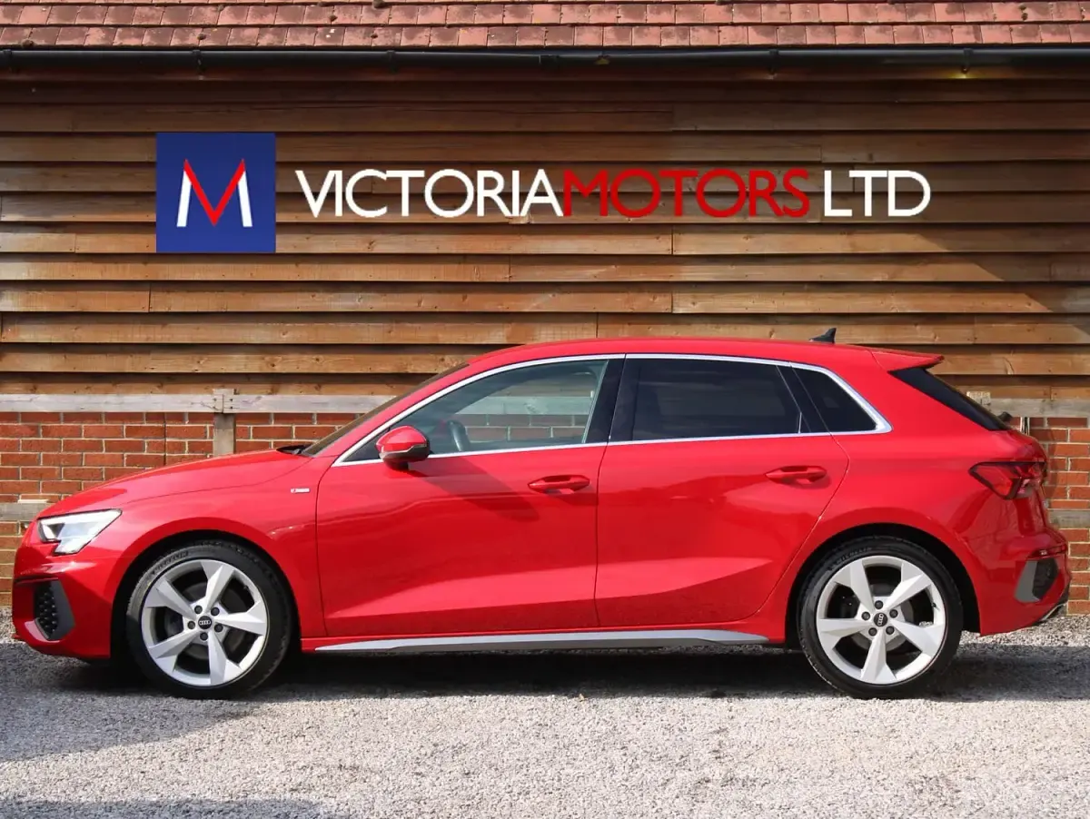 Used Audi A3 S-Line 150 HP (110 kW) 2020 Red Sedan
