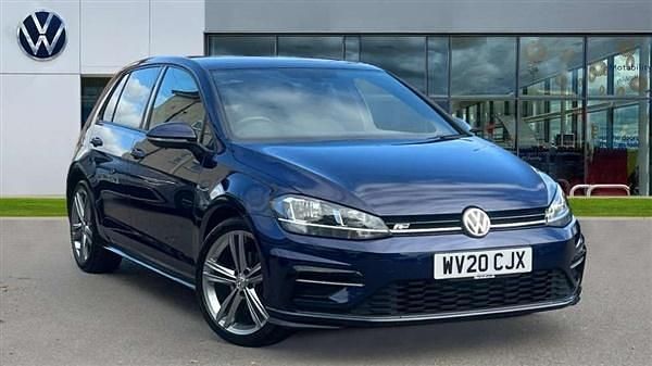 Blue Used 2020 VW Golf VII R-line Hatchback | £19,003 (Fair price) - Image 1/4