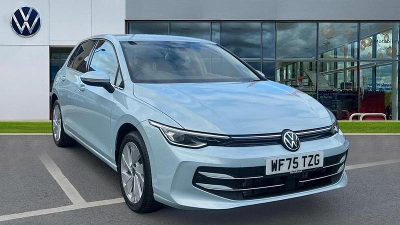 Crystal ice blue metallic New 2025 VW Golf VIII Style Hatchback | £28,629 (Super price) - Image 1/4