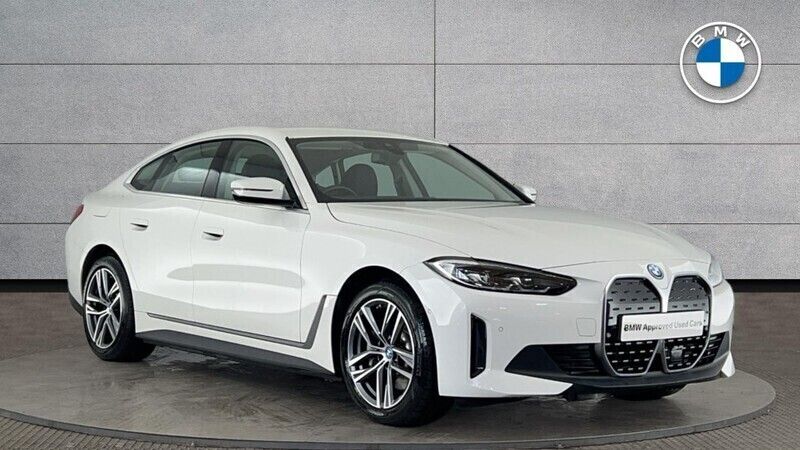 White Used 2023 BMW i4 Sport Line Sedan | £33,990 (Super price) - Image 1/4