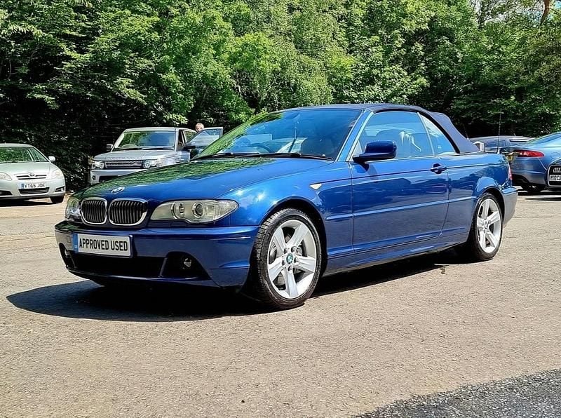 Used BMW 330 2004 Blue Cabriolet