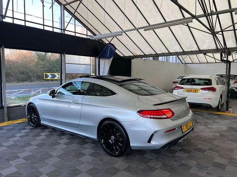 Used Mercedes C300 AMG Line Premium Plus 2018 Silver Coupe