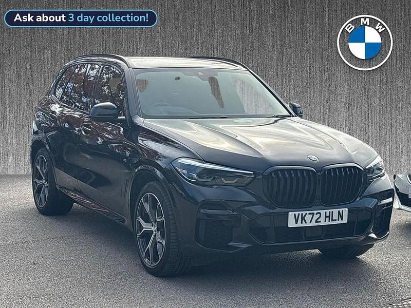 Black Used 2022 BMW X5 M Sport SUV | £41,818 (Good price) - Image 1/4