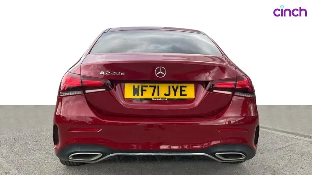 Used Mercedes A220 AMG line 190 HP (139 kW) 2021 Red Sedan