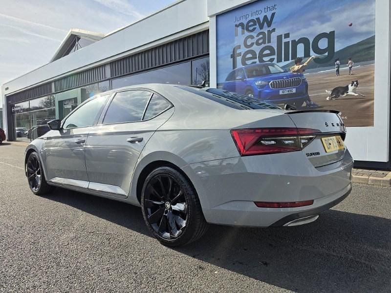 Used Skoda Superb SportlinePlus 190 HP (139 kW) 2023 Grey Hatchback