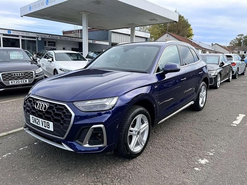 Begagnad Audi Q5 S-Line 2021 Blå SUV