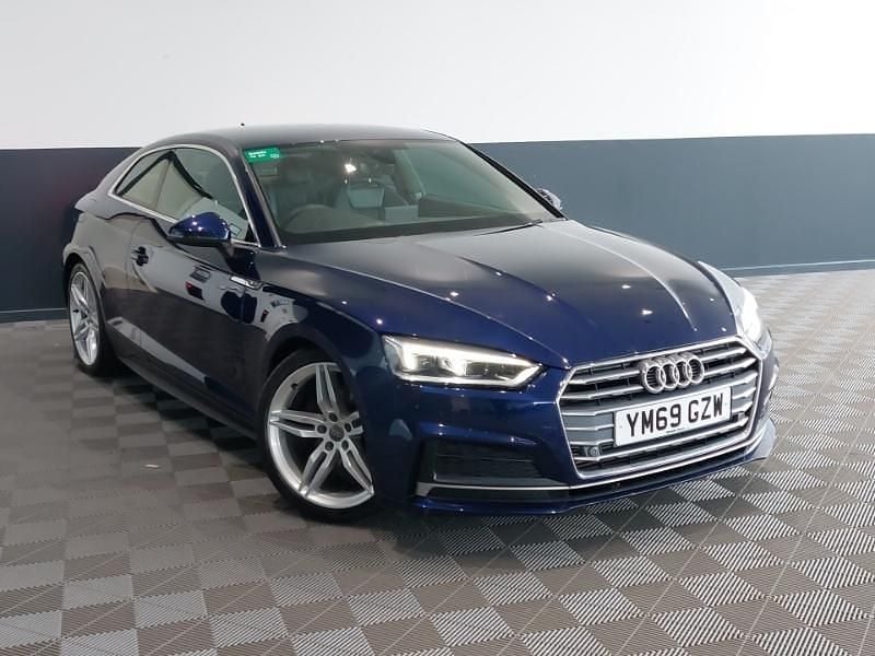 Used Audi A5 S-Line 150 HP (110 kW) 2020 Blue Coupe