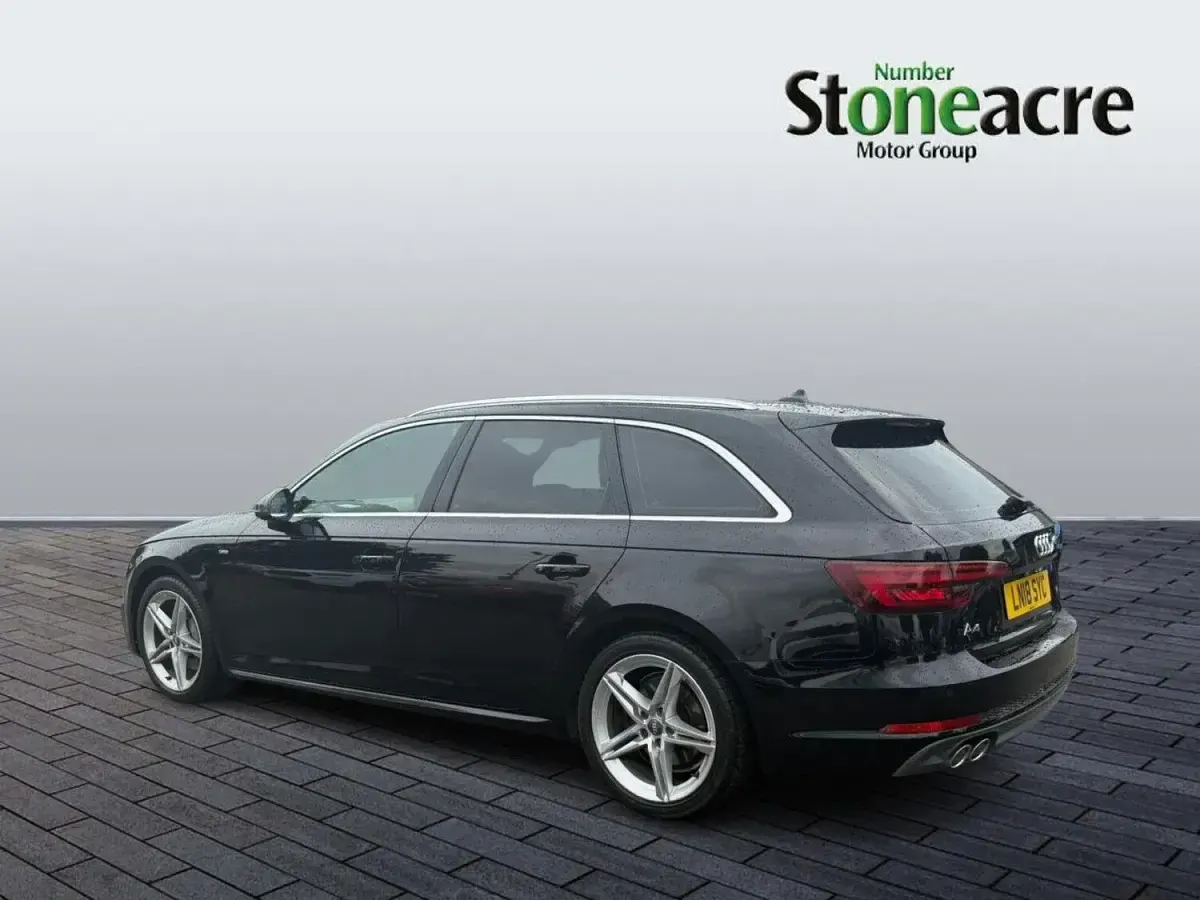 Used Audi A4 S-Line 190 HP (139 kW) 2018 Black Estate