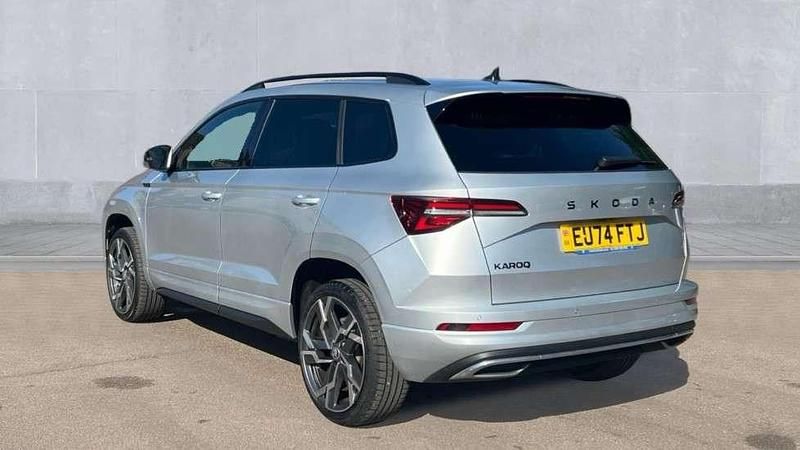 Used Skoda Karoq SportLine 150 HP (110 kW) 2024 Silver SUV