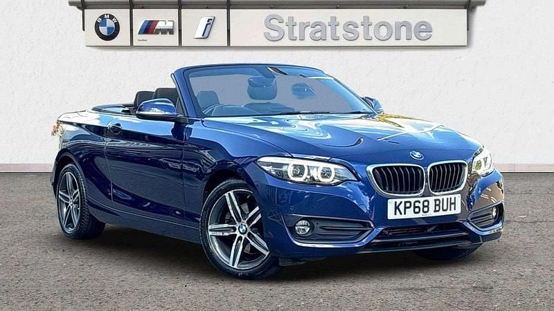 Blue Used 2018 BMW 220 Sport Line Cabriolet | £15,950 (Fair price) - Image 1/3