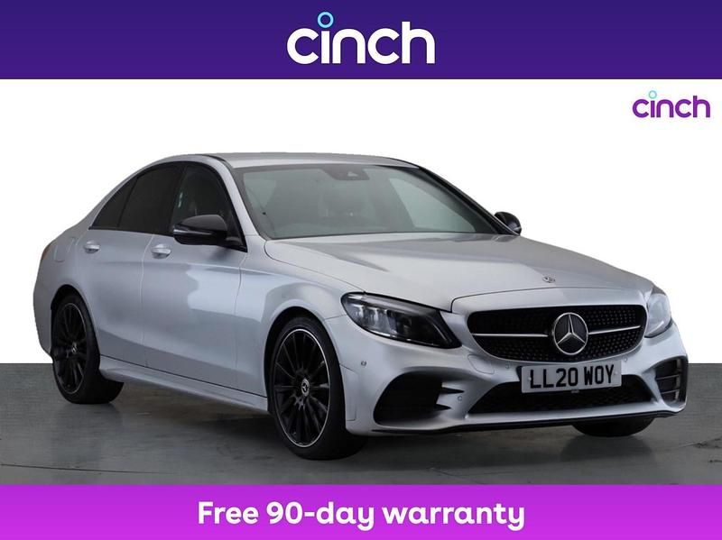 Silver Used 2020 Mercedes C220 AMG line Sedan | £17,949 (Fair price) - Image 1/3