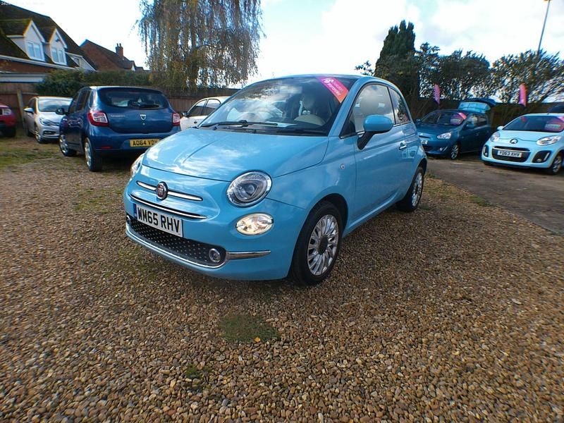 Used Fiat 500 Lounge 69 HP (50 kW) 2015 Blue Hatchback