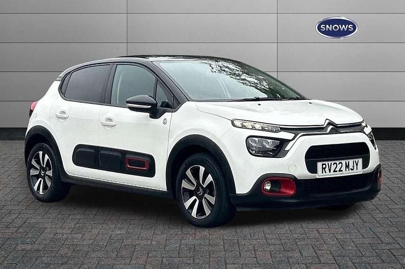 White Used 2022 Citroën C3 PureTech Hatchback | £10,705 (Fair price) - Image 1/4
