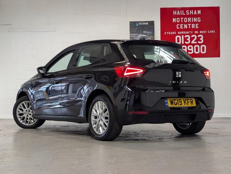Begagnad Seat Ibiza SE Technology 95 HK (69 kW) 2019 Svart Halvkombi