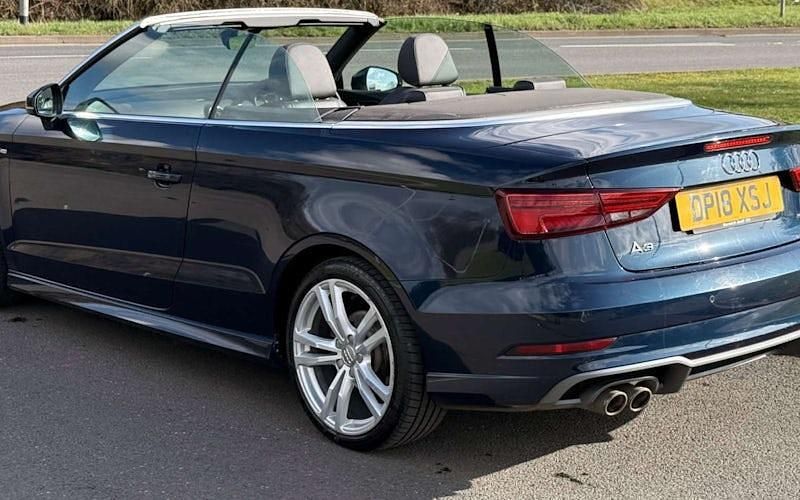 Used Audi A3 Cabriolet S-Line 150 HP (110 kW) 2018 Blue Cabriolet