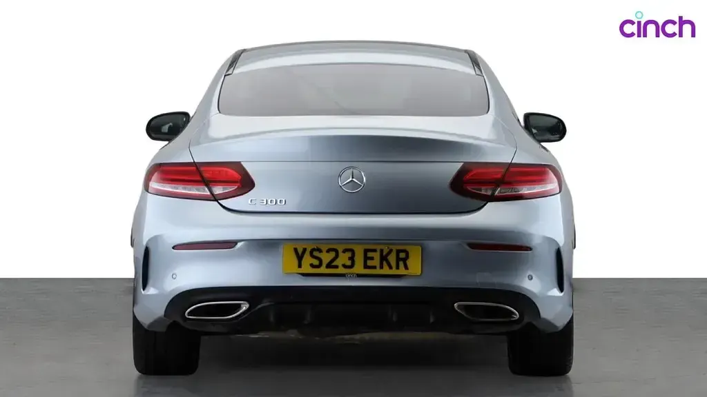 Used Mercedes C300 AMG line 258 HP (189 kW) 2023 Silver Coupe