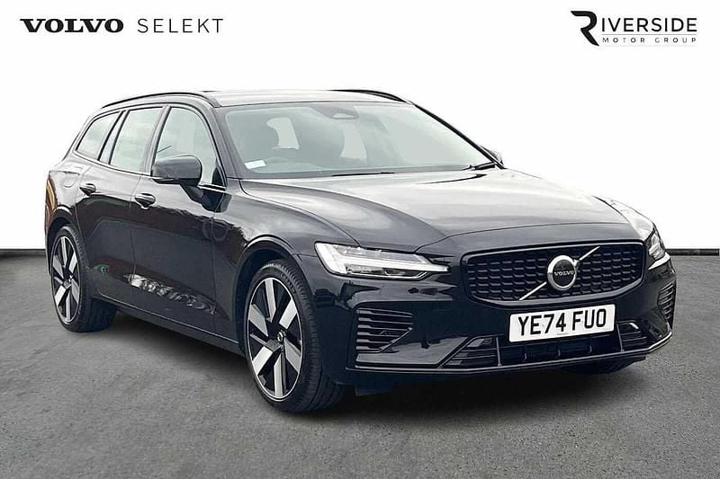 Black Used 2024 Volvo V60 Plus Estate | £39,495 (Expensive) - Image 1/4