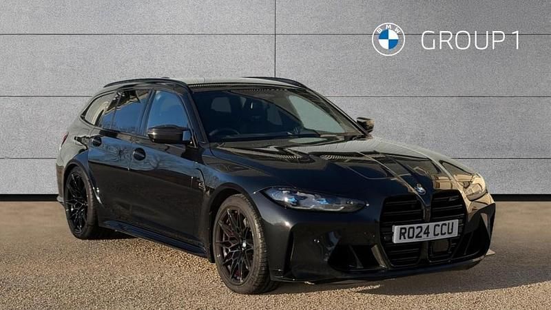 Black sapphire metallic paint Used 2024 BMW M3 Competition Edition Estate | £75,995 (A bit pricey) - Image 1/4