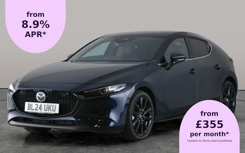 Blue New 2024 Mazda 3 Takumi-Line Hatchback | £24,277 (Good price) - Image 1/2