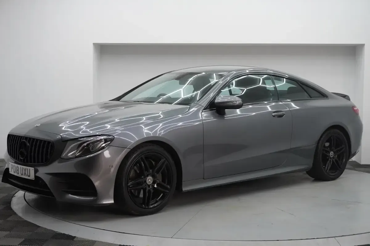 Used Mercedes E220 AMG line 2018 Grey Coupe