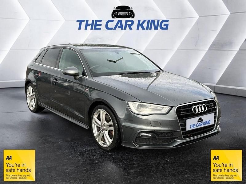 Grey Used 2013 Audi A3 Sportback S-Line Hatchback | £8,480 (Fair price) - Image 1/4