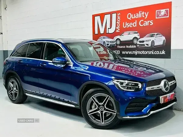 Used Mercedes GLC220 AMG line 191 HP (140 kW) 2019 Blue SUV