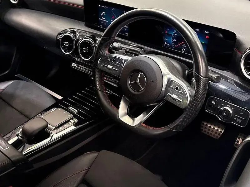 Used Mercedes A220 AMG line 190 HP (139 kW) 2021 Black Hatchback