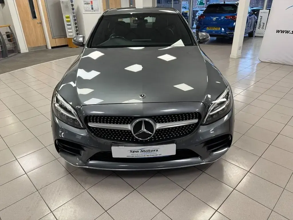 Used Mercedes C220 AMG line 194 HP (142 kW) 2019 Grey Sedan