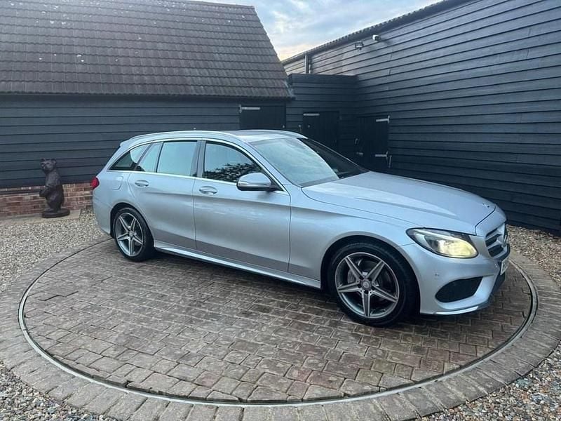 Silver Used 2014 Mercedes C200 AMG line Estate | £9,000 (Expensive) - Image 1/4