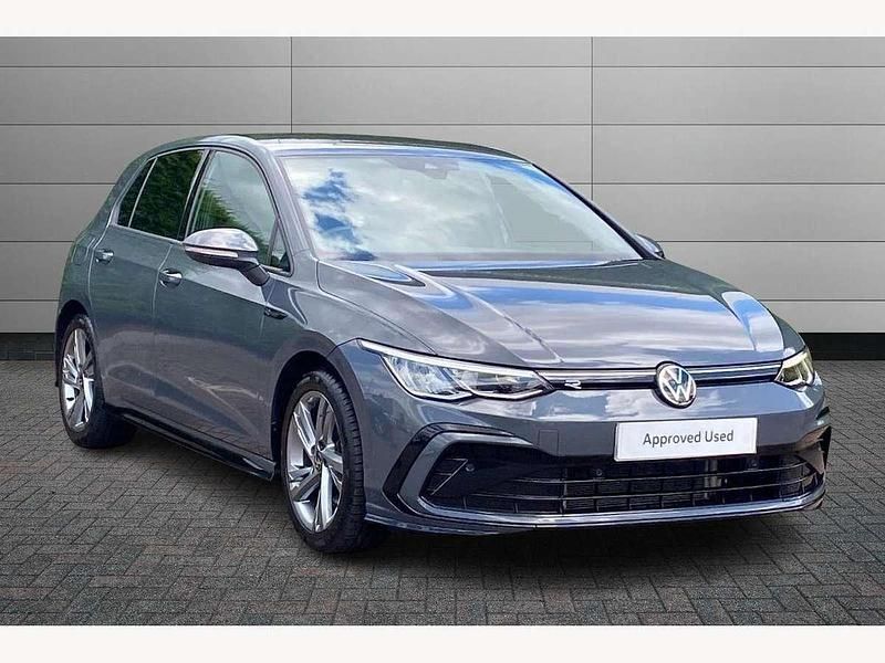Dolphin grey Used 2022 VW Golf VIII R-line Hatchback | £20,550 (A bit pricey) - Image 1/4