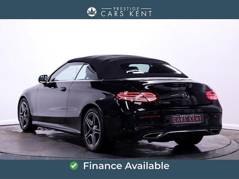 Used Mercedes C200 AMG line 2021 Black Cabriolet
