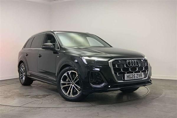Black Used 2025 Audi Q7 S-Line SUV | £68,000 - Image 1/4