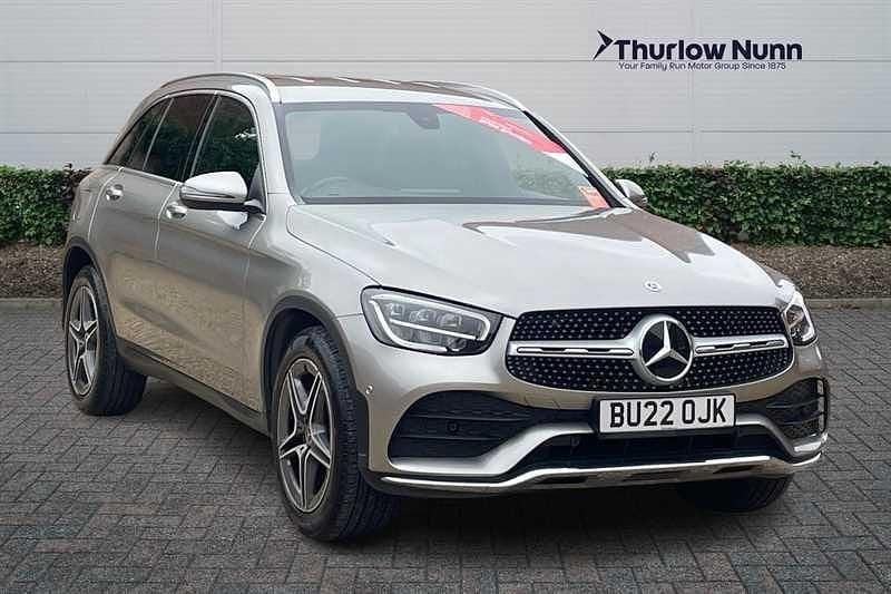 Silver Used 2022 Mercedes GLC220 AMG line SUV | £27,491 (Fair price) - Image 1/4