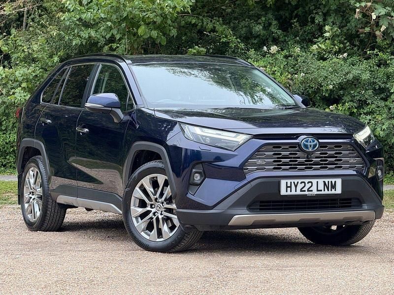 Obsidian blue Used 2022 Toyota RAV4 Hybrid SUV | £28,450 (Fair price) - Image 1/4