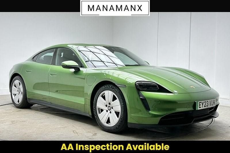 Used Porsche Taycan Performance Package 350 kW (476 HP) 2023 Green Sedan
