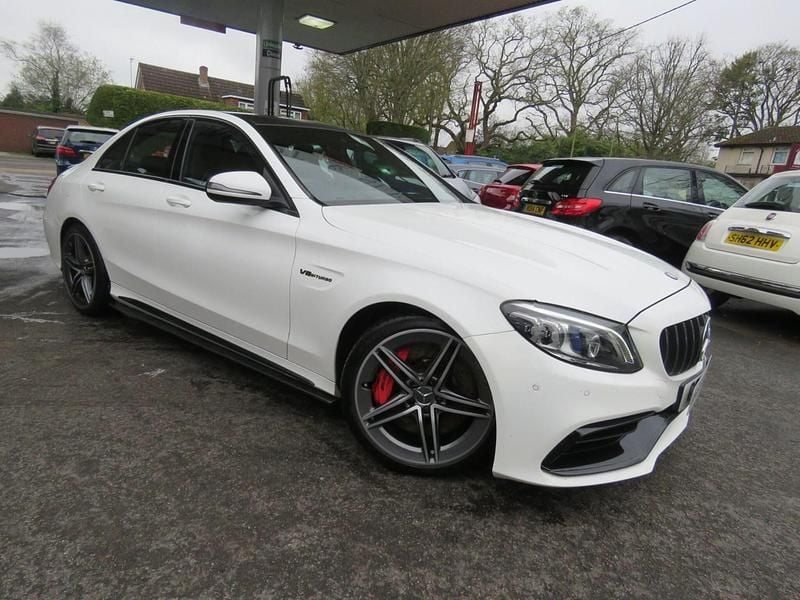 Used Mercedes C63S AMG 2019 White Sedan