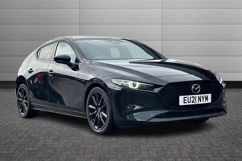 Jet black Used 2021 Mazda 3 Inclusive Hatchback | £15,995 (Fair price) - Image 1/4