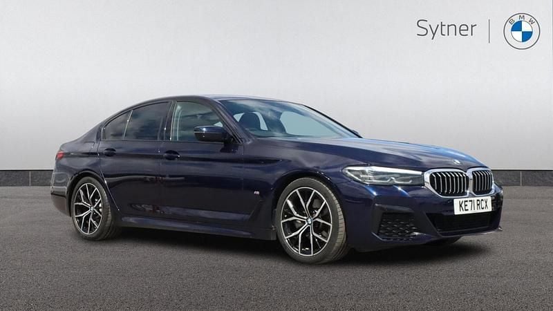 Blue Used 2021 BMW 520 M Sport | £26,750 (Fair price) - Image 1/4