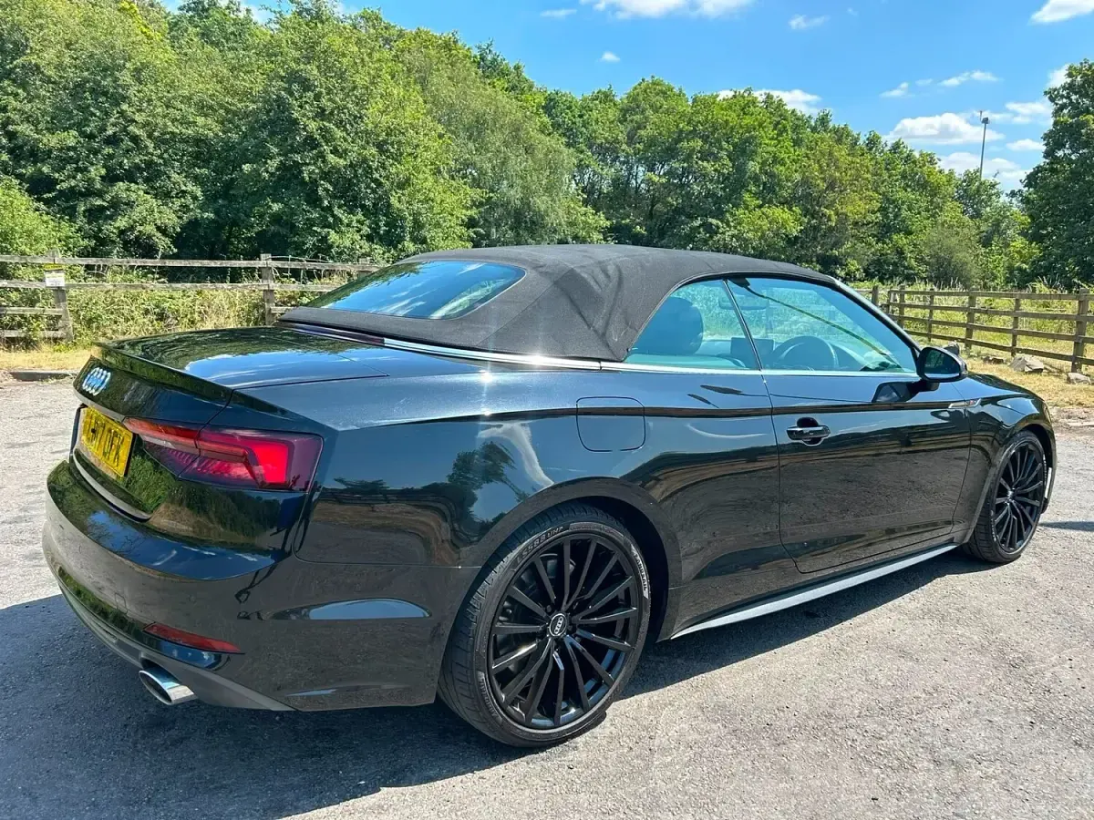 Used Audi A5 Cabriolet S-Line 252 HP (185 kW) 2017 Black Cabriolet