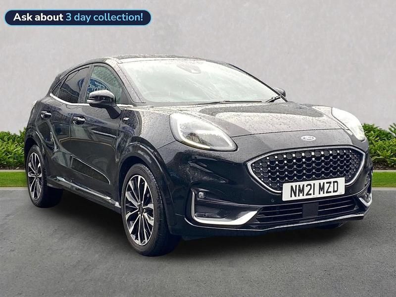 Black Used 2021 Ford Puma ST-Line Hatchback | £14,325 (Fair price) - Image 1/4
