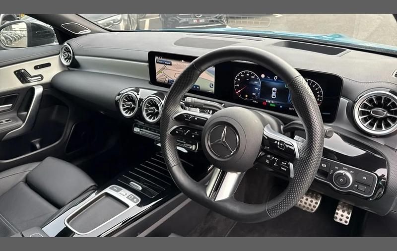 Used Mercedes CLA250e AMG Line Premium Plus 218 HP (160 kW) 2025 Blue Sedan