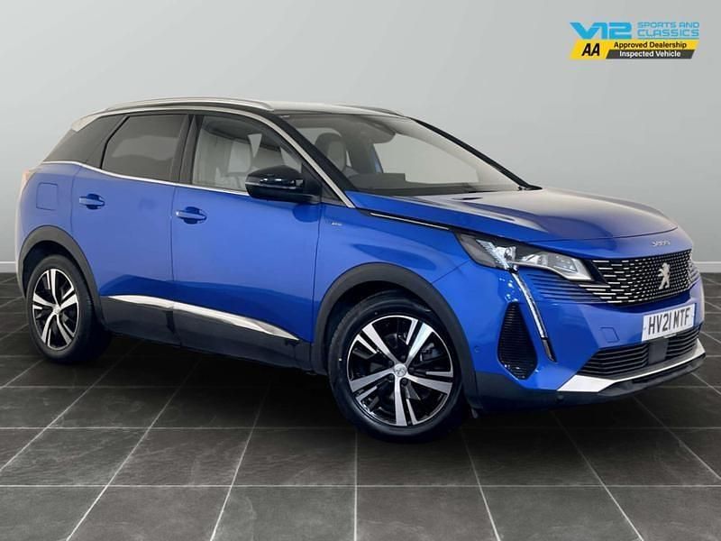 Blue Used 2021 Peugeot 3008 Premium Hatchback | £12,295 (Fair price) - Image 1/2